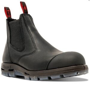 MACK Steel Toe Work boots Chelsea LEATHER NEW IN BOX Men’s Size 14 All Black